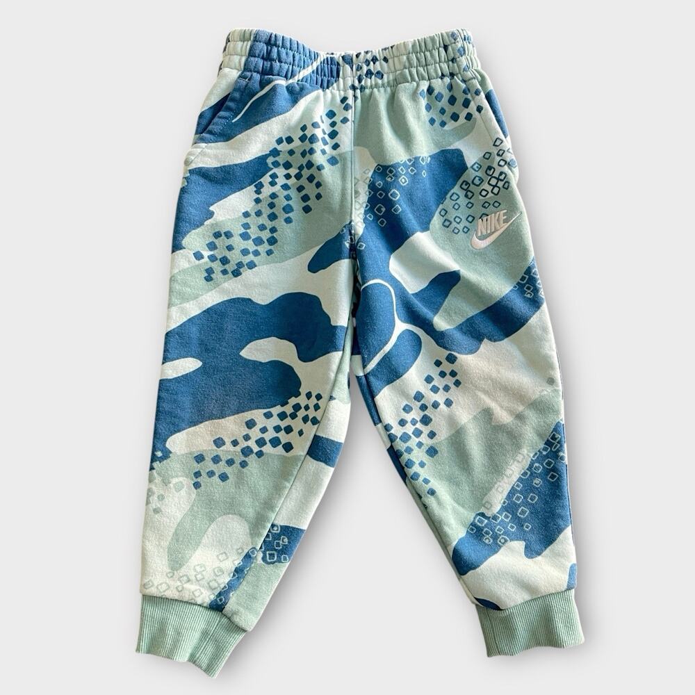Kids Nike Club Camo Joggers Mineral Gray 4T Boys Girls Youth Sweatpants